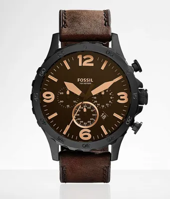 Fossil Nate Leather Watch