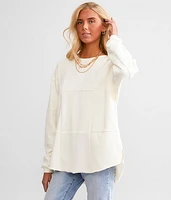 Oversized Checker Pullover