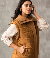 Collared Puffer Vest