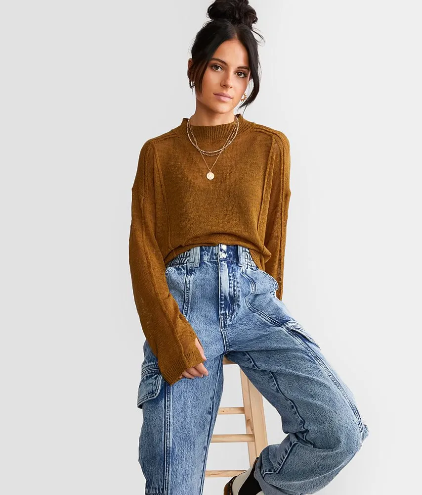 Gilded Intent Boxy Cropped Sweater