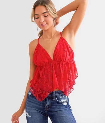 Willow & Root Lace Cropped Tank Top