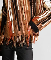 Fringe Cropped Sweater