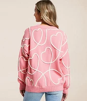 Heart Rope Sweater