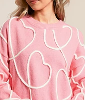 Heart Rope Sweater