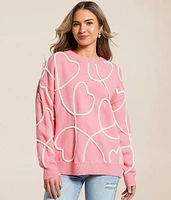 Heart Rope Sweater