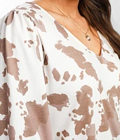 Cow Print Top