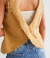 Washed Slub Knit Tank Top