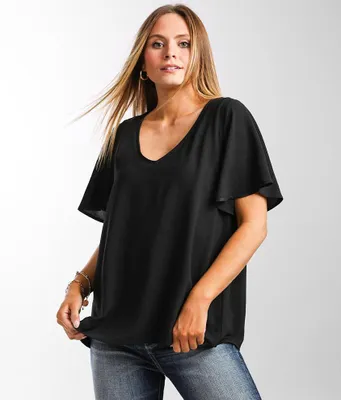 Buckle Black Shaping & Smoothing Gauze Top