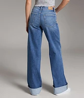 Andi Wide Leg Stretch Cuffed Jean