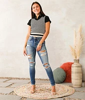 Mid-Rise Skinny Stretch Jean