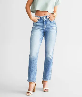 Flying Monkey High Rise Cropped Straight Stretch Jean
