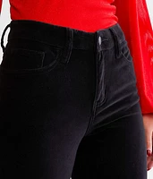 High Rise Super Flare Stretch Velvet Pant