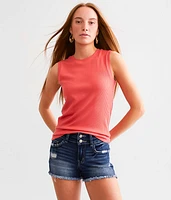 Mid-Rise Stretch Short
