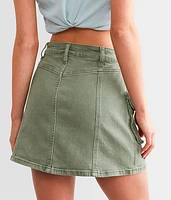 Cargo Stretch Mini Skirt