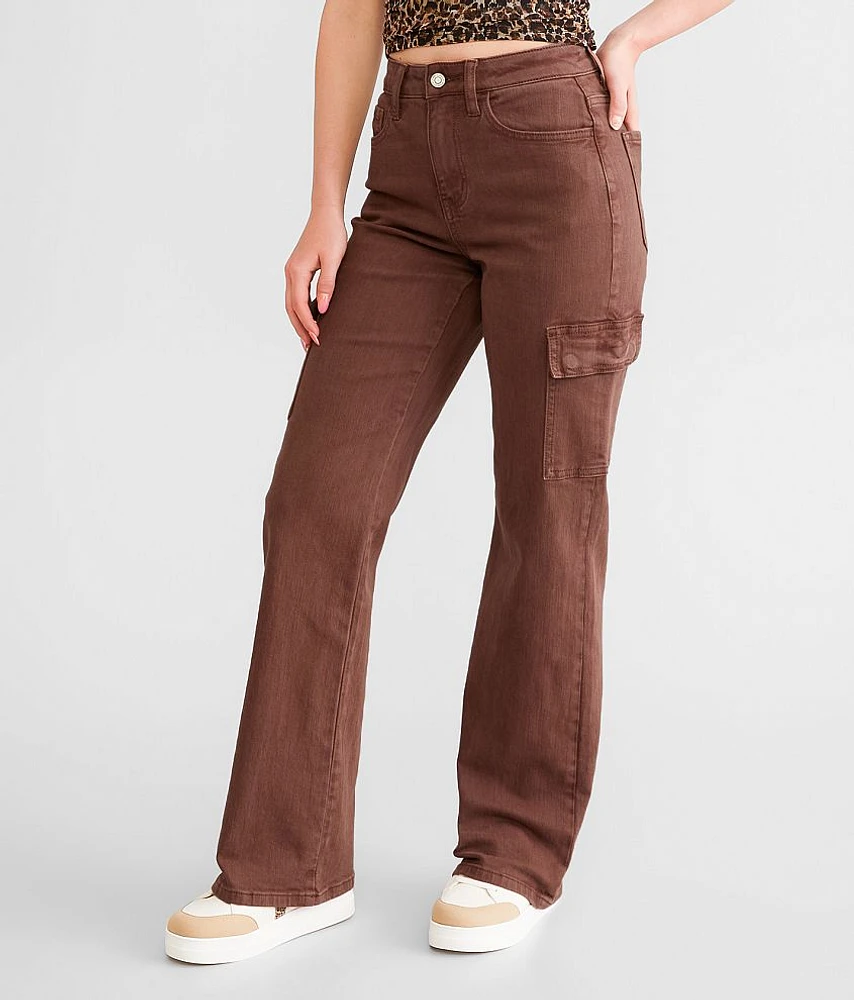 Flying Monkey High Rise Wide Leg Stretch Cargo Pant