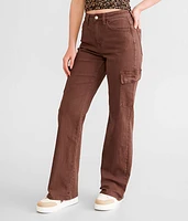 Flying Monkey High Rise Wide Leg Stretch Cargo Pant