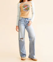 Flying Monkey Baggy Wide Leg Stretch Jean