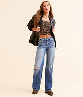 Baggy Wide Leg Stretch Jean