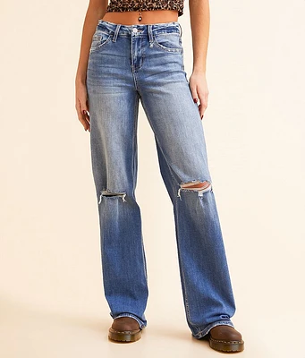 Baggy Wide Leg Stretch Jean