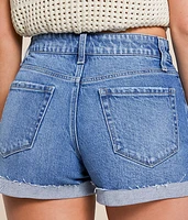 Mid-Rise Stretch Cuffed Short