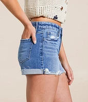 Mid-Rise Stretch Cuffed Short