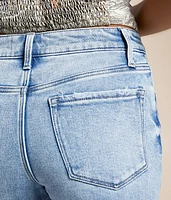 Mid-Rise Wide Leg Stretch Jean
