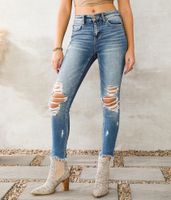 Flying Monkey Mid-Rise Ankle Skinny Stretch Jean