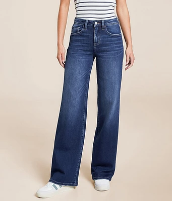 High Rise Wide Leg Stretch Jean