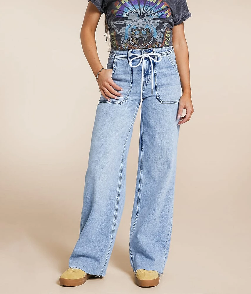 High Rise Wide Leg Stretch Jean