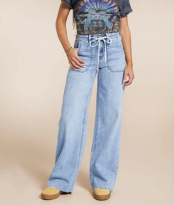 High Rise Wide Leg Stretch Jean