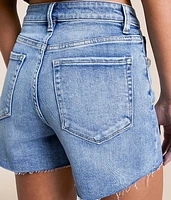 Rhinestone High Rise Stretch Short