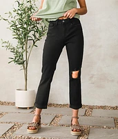High Rise Boyfriend Stretch Cuffed Jean