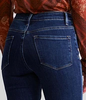 High Rise Pieced Super Flare Stretch Jean