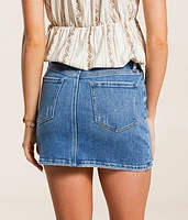 Claudia Mini Denim Stretch Skirt