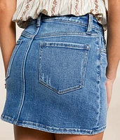 Claudia Mini Denim Stretch Skirt