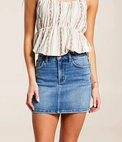 Claudia Mini Denim Stretch Skirt