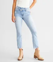 VERVET High Rise Cropped Flare Stretch Jean