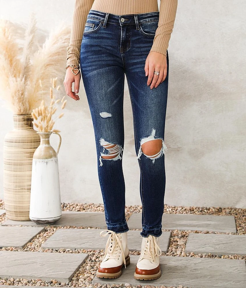 Mid-Rise Ankle Skinny Stretch Jean