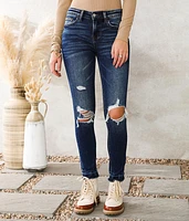 Mid-Rise Ankle Skinny Stretch Jean