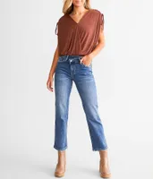 Willow & Root The Everyday Cropped Straight Stretch Jean