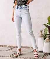 High Rise Ankle Skinny Stretch Jean