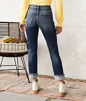Mid-Rise Ankle Straight Stretch Jean