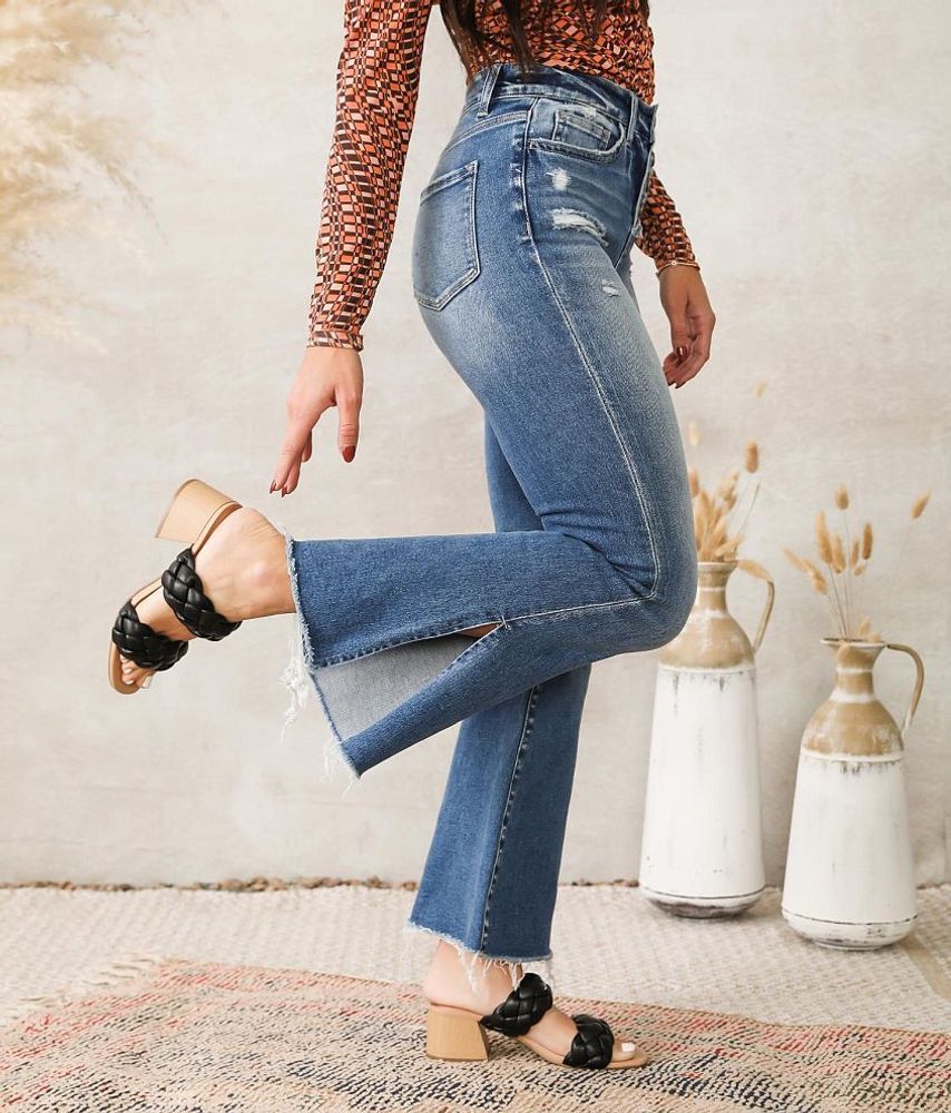 Flying Monkey High Rise Cropped Flared Jean