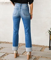 High Rise Slim Straight Stretch Jean