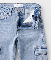 Girls - High Rise Wide Leg Cargo Stretch Jean