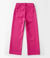 Girls - High Rise Cropped Straight Pant