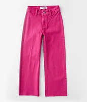 Girls - High Rise Cropped Straight Pant