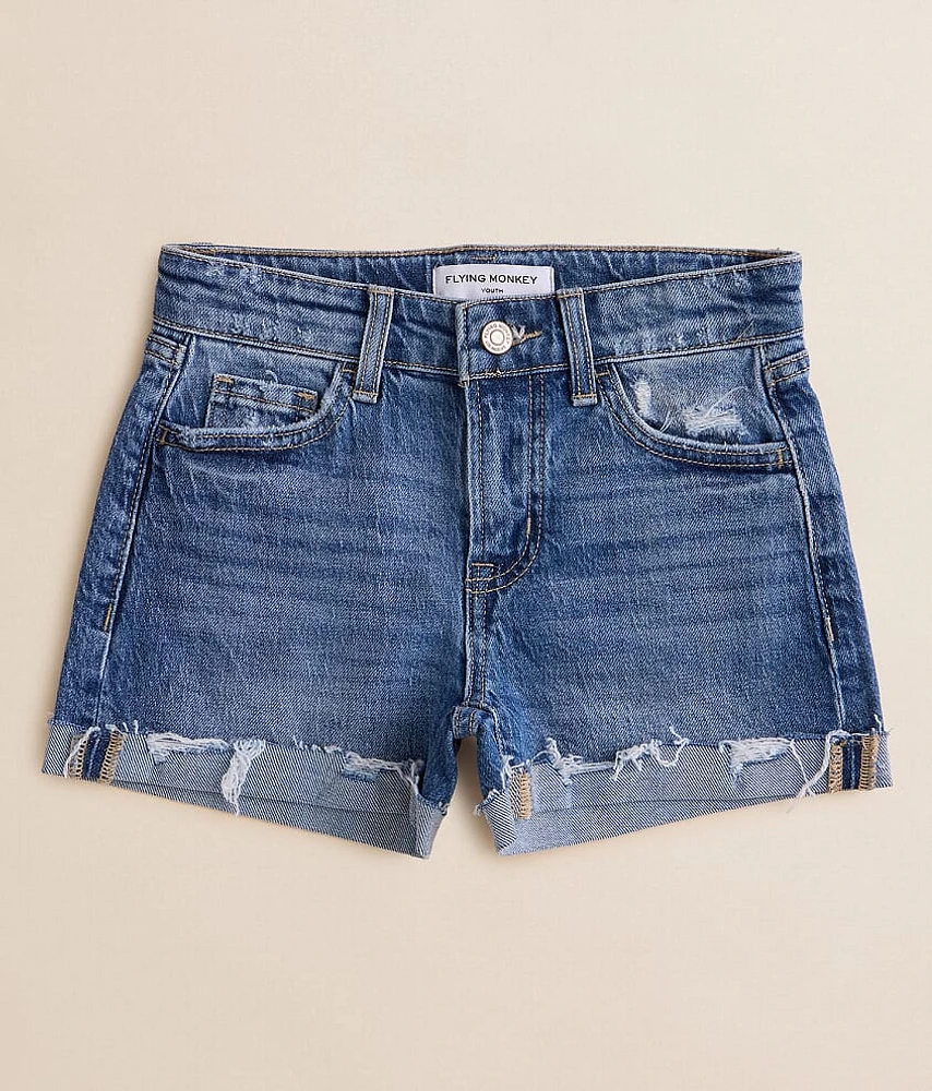 Girls - Mid-Rise Stretch Cuffed Short