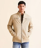 Quilted Pleather Jacket