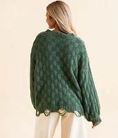 Destructed Chenille Sweater